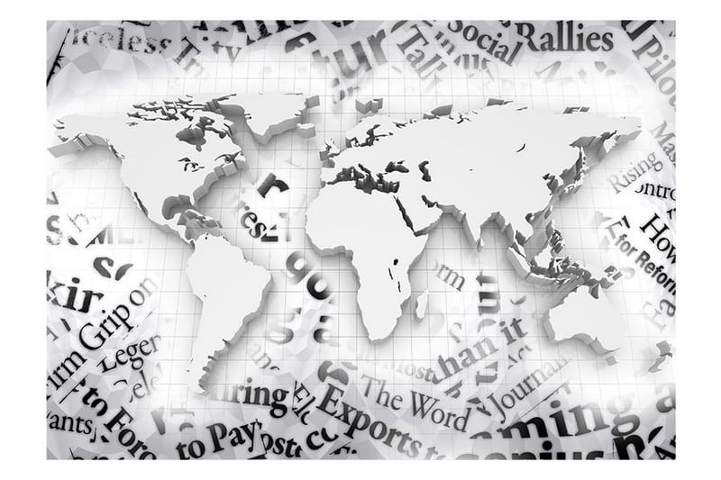 Valokuvatapetti The World Of Newspapers 300x210 - Artgeist sp. z o. o. - Sisustustuotteet - Seinäkoristeet - Tapetit - Valokuvatapetit