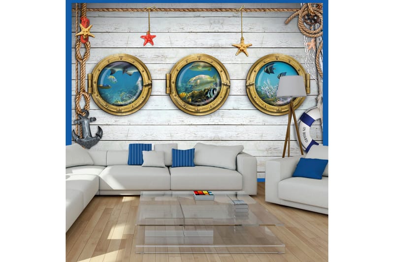 Valokuvatapetti Tree Portholes 300x210 - Artgeist sp. z o. o. - Sisustustuotteet - Seinäkoristeet - Tapetit - Valokuvatapetit