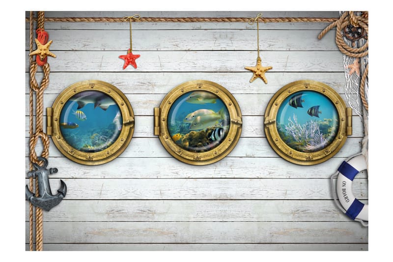 Valokuvatapetti Tree Portholes 200x140 - Artgeist sp. z o. o. - Sisustustuotteet - Seinäkoristeet - Tapetit - Valokuvatapetit