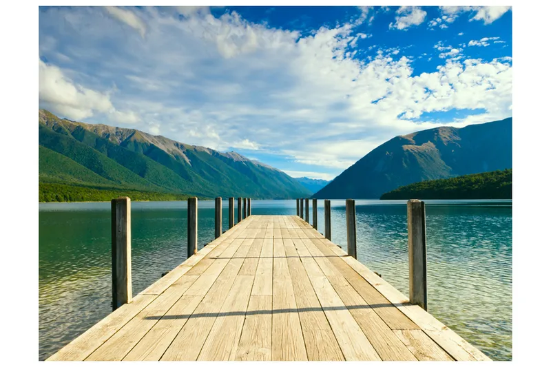 Valokuvatapetti Tunturijärvi Silta 300x231, Artgeist sp. z o. o.