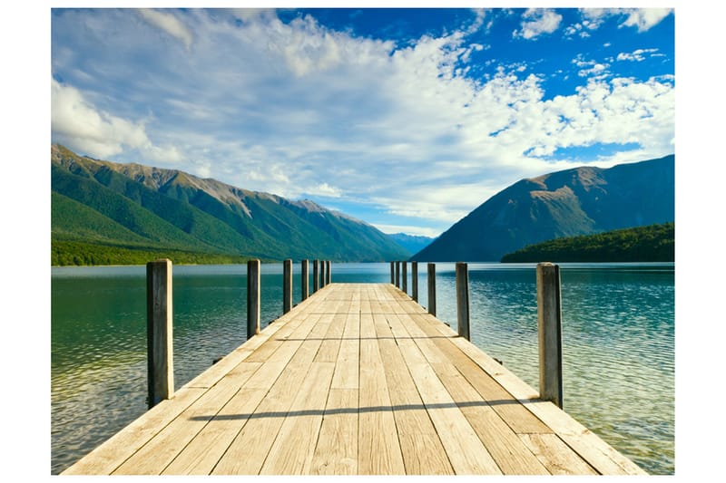 Valokuvatapetti Tunturijärvi Silta 350x270, Artgeist sp. z o. o.