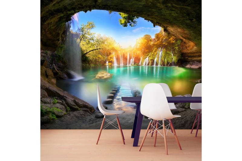 Valokuvatapetti Turquoise Lake 250x175 - Artgeist sp. z o. o. - Sisustustuotteet - Seinäkoristeet - Tapetit - Valokuvatapetit