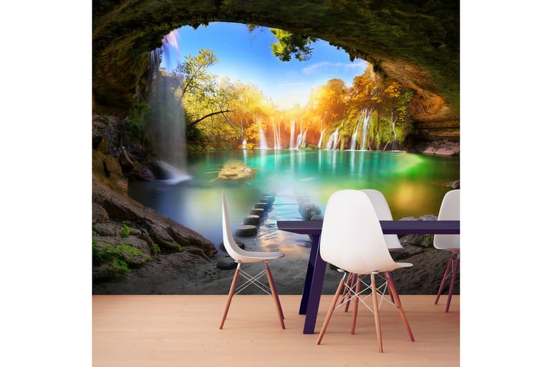 Valokuvatapetti Turquoise Lake 350x245 - Artgeist sp. z o. o. - Sisustustuotteet - Seinäkoristeet - Tapetit - Valokuvatapetit