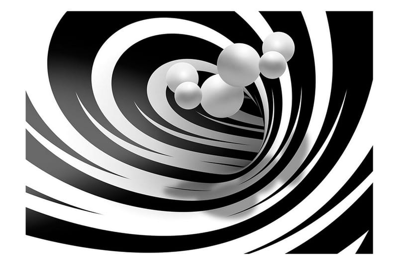 Valokuvatapetti Twisted In Black & White 300x210 - Artgeist sp. z o. o. - Sisustustuotteet - Seinäkoristeet - Tapetit - Valokuvatapetit