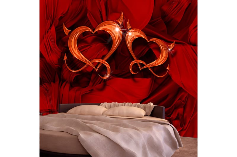 Valokuvatapetti Two Hearts 350x245, Artgeist sp. z o. o.