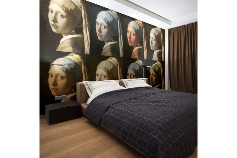 Valokuvatapetti Tyttö Helmikorvakoru Pop Art 450x270, Artgeist sp. z o. o.