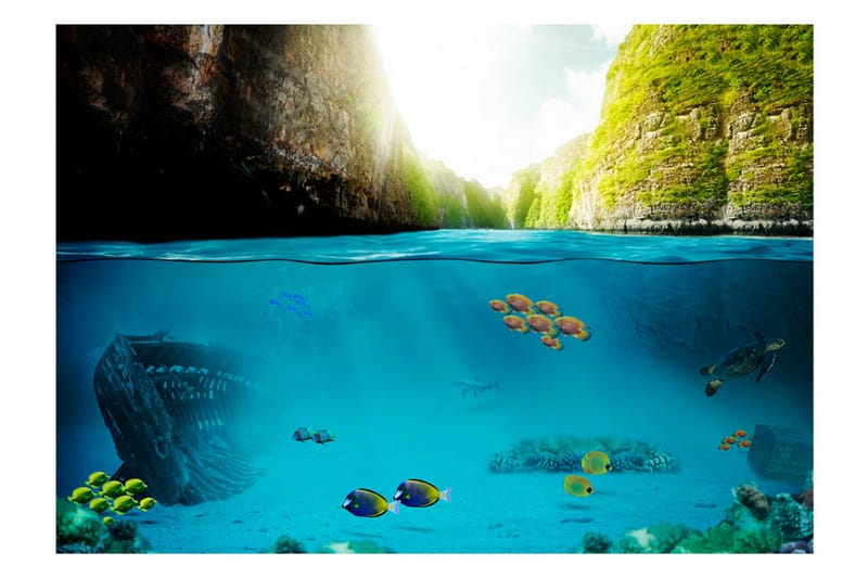 Valokuvatapetti Under The Waterline 250x175 - Artgeist sp. z o. o. - Sisustustuotteet - Seinäkoristeet - Tapetit - Valokuvatapetit