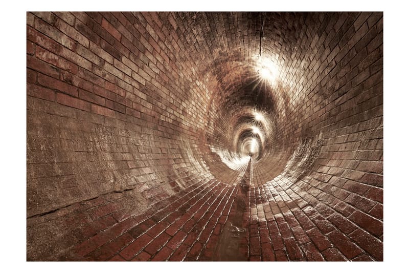 Valokuvatapetti Underground Corridor 200x140 - Artgeist sp. z o. o. - Sisustustuotteet - Seinäkoristeet - Tapetit - Valokuvatapetit