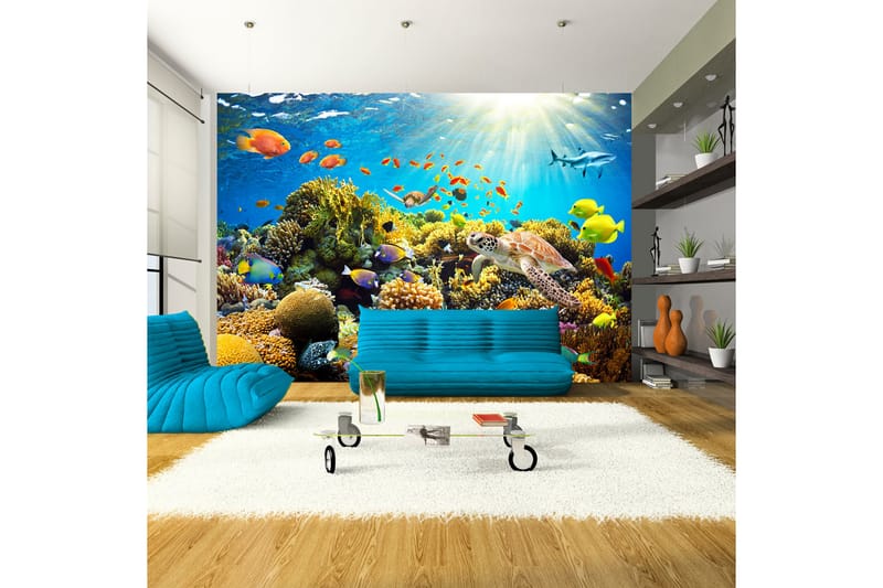 Valokuvatapetti Underwater Land 150x105 - Artgeist sp. z o. o. - Sisustustuotteet - Seinäkoristeet - Tapetit - Valokuvatapetit