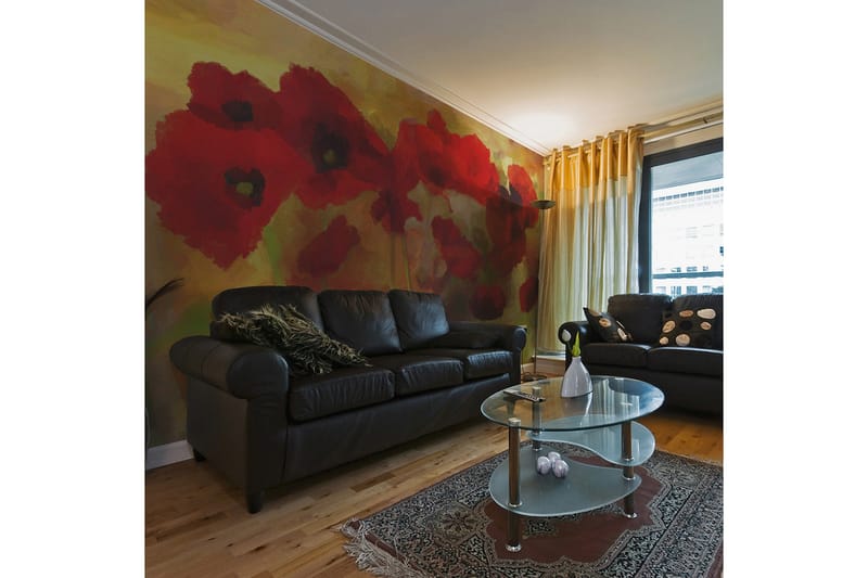 Valokuvatapetti Unikko lämminsävy 450x270, Artgeist sp. z o. o.