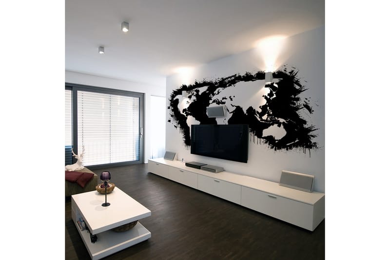 Valokuvatapetti Valkoiset maanosat Musta meri 250x193 - Artgeist sp. z o. o. - Sisustustuotteet - Seinäkoristeet - Tapetit - Valokuvatapetit