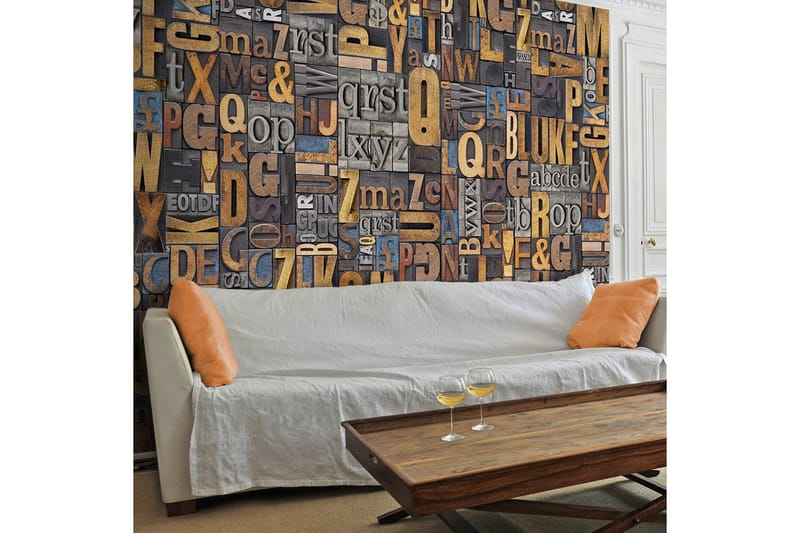 Valokuvatapetti Verbal Puzzle 50x1000, Artgeist sp. z o. o.