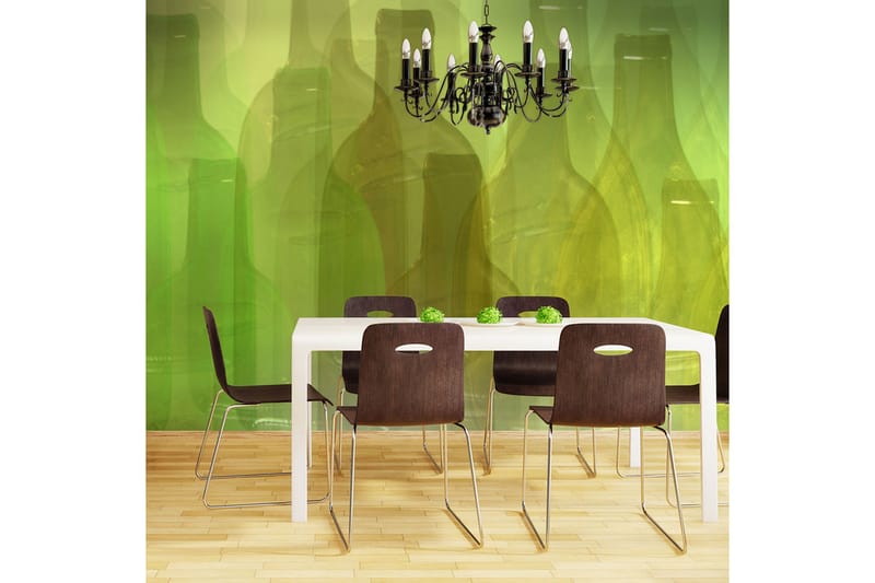 Valokuvatapetti Vihreät pullot 400x309, Artgeist sp. z o. o.