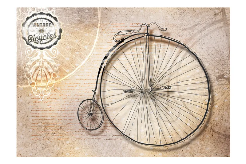 Valokuvatapetti Vintage Bicycles Sepia 150x105 - Artgeist sp. z o. o. - Sisustustuotteet - Seinäkoristeet - Tapetit - Valokuvatapetit