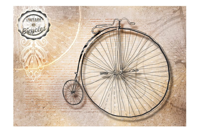 Valokuvatapetti Vintage Bicycles Sepia 350x245 - Artgeist sp. z o. o. - Sisustustuotteet - Seinäkoristeet - Tapetit - Valokuvatapetit