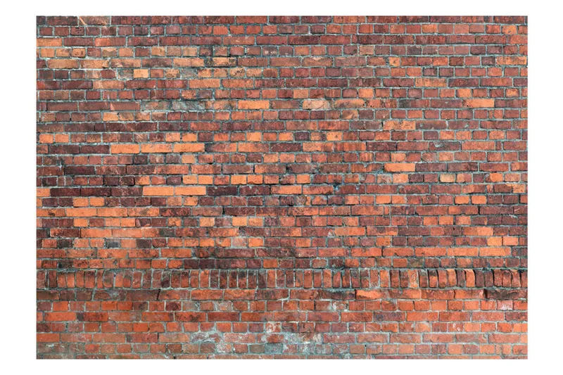 Valokuvatapetti Vintage Wall Red Brick 300x210 - Artgeist sp. z o. o. - Sisustustuotteet - Seinäkoristeet - Tapetit - Valokuvatapetit