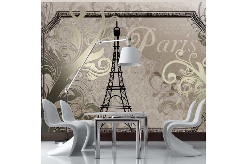 Valokuvatapetti Vintage Paris Gold 100x70 - Artgeist sp. z o. o. - Sisustustuotteet - Seinäkoristeet - Tapetit - Valokuvatapetit