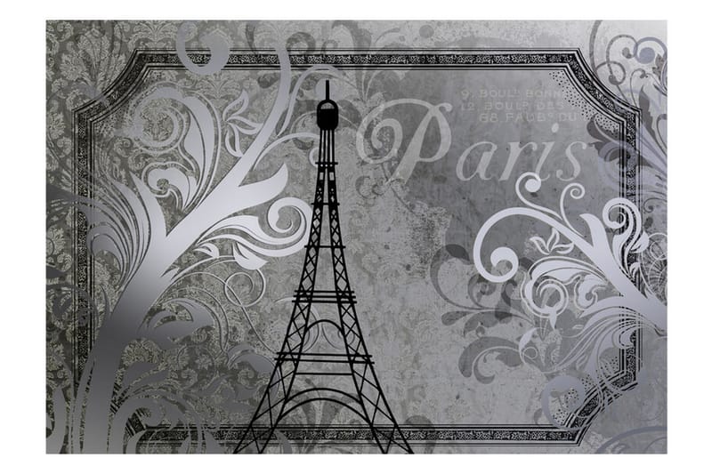 Valokuvatapetti Vintage Paris Silver 300x210 - Artgeist sp. z o. o. - Sisustustuotteet - Seinäkoristeet - Tapetit - Valokuvatapetit