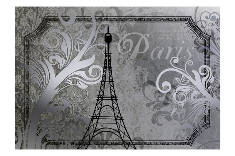 Valokuvatapetti Vintage Paris Silver 300x210 - Artgeist sp. z o. o. - Valokuvatapetit