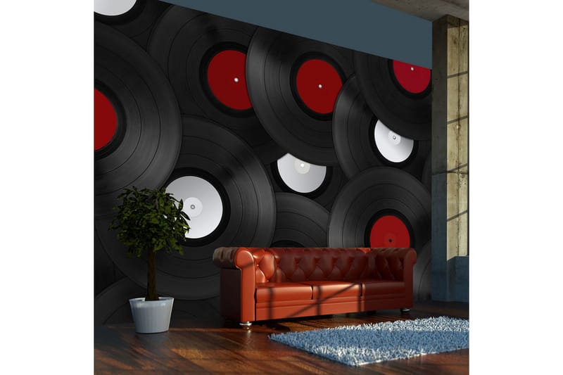 Valokuvatapetti Vinyylit Retro 250x193, Artgeist sp. z o. o.