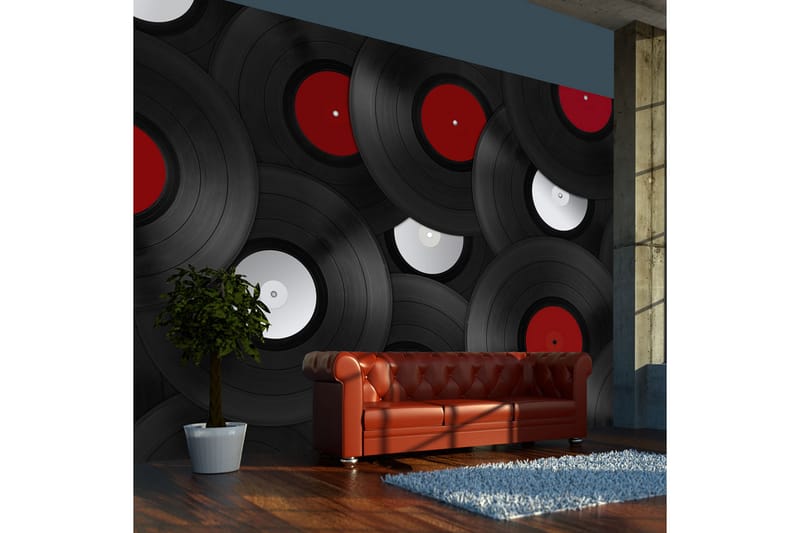 Valokuvatapetti Vinyylit Retro 400x309, Artgeist sp. z o. o.