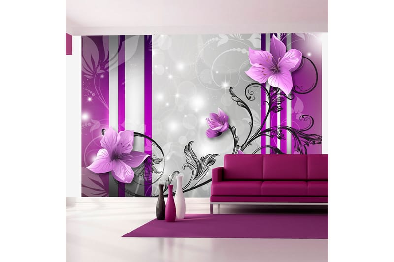 Valokuvatapetti Violet Buds 100x70 - Artgeist sp. z o. o. - Sisustustuotteet - Seinäkoristeet - Tapetit - Valokuvatapetit