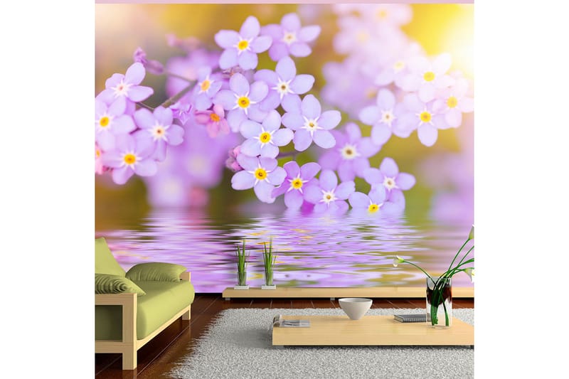Valokuvatapetti Violet Petals In Bloom 250x175 - Artgeist sp. z o. o. - Sisustustuotteet - Seinäkoristeet - Tapetit - Valokuvatapetit