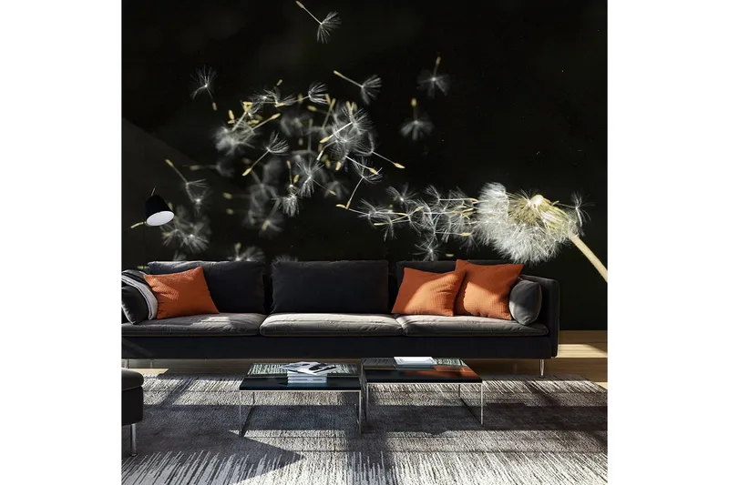 Valokuvatapetti Voikukan siemenet lentävät tuulessa 450x270, Artgeist sp. z o. o.