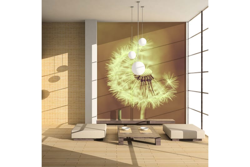 Valokuvatapetti Voikukka Sepia 350x270, Artgeist sp. z o. o.