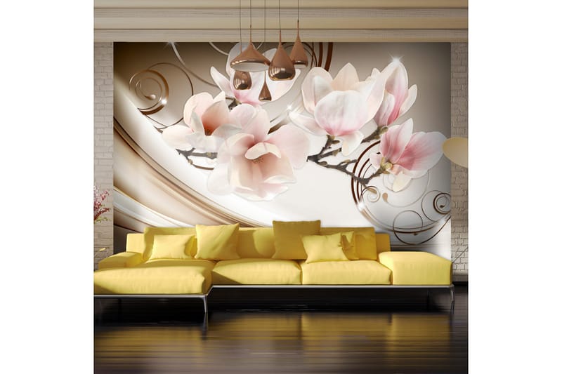 Valokuvatapetti Waves Of Magnolia 300x210 - Artgeist sp. z o. o. - Sisustustuotteet - Seinäkoristeet - Tapetit - Valokuvatapetit