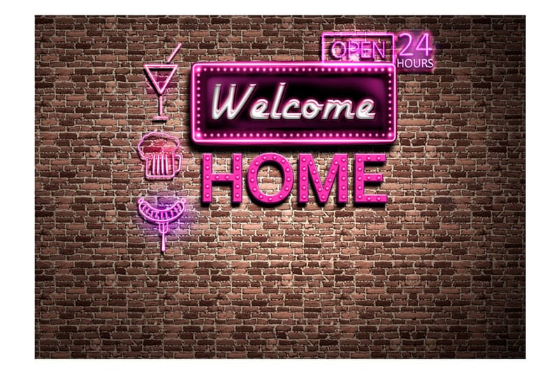 Valokuvatapetti Welcome Home 100x70 - Artgeist sp. z o. o. - Sisustustuotteet - Seinäkoristeet - Tapetit - Valokuvatapetit