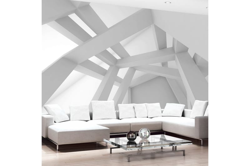 Valokuvatapetti White Construction 200x140 - Artgeist sp. z o. o. - Sisustustuotteet - Seinäkoristeet - Tapetit - Valokuvatapetit