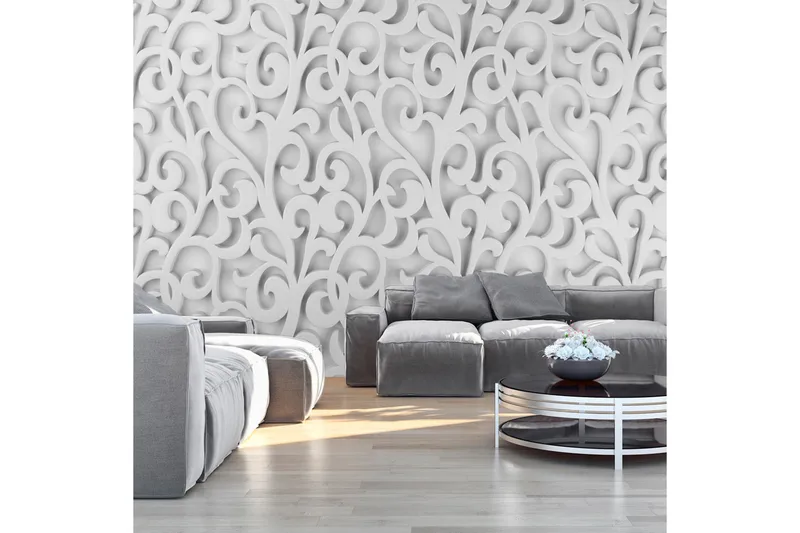 Valokuvatapetti White Ornament 350x245, Artgeist sp. z o. o.