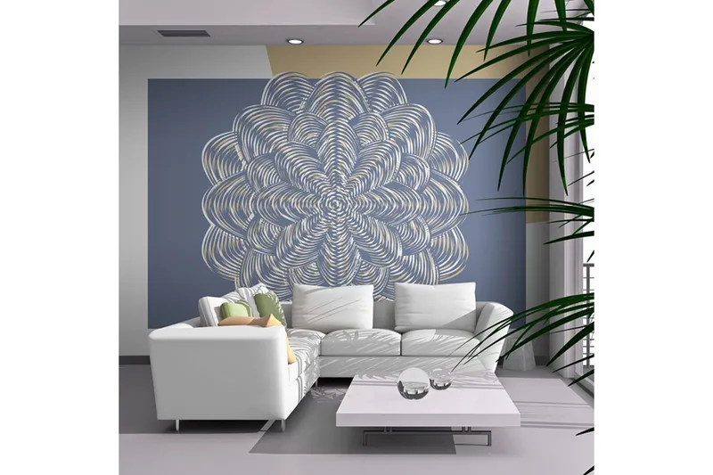 Valokuvatapetti White ornamentti 350x270 - Artgeist sp. z o. o. - Sisustustuotteet - Seinäkoristeet - Tapetit - Valokuvatapetit