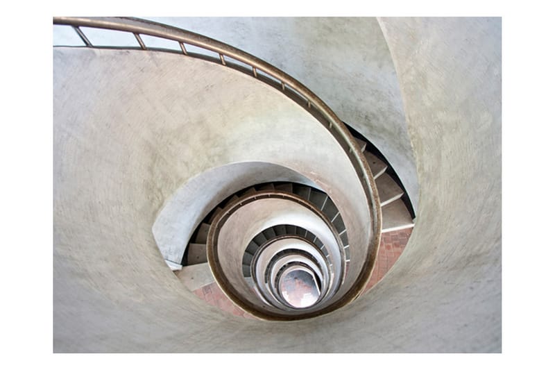 Valokuvatapetti White Spiral Stairs 250x193 - Artgeist sp. z o. o. - Sisustustuotteet - Seinäkoristeet - Tapetit - Valokuvatapetit