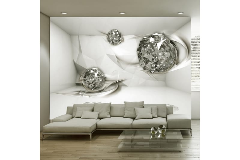 Valokuvatapetti White Topazes 200x140 - Artgeist sp. z o. o. - Sisustustuotteet - Seinäkoristeet - Tapetit - Valokuvatapetit