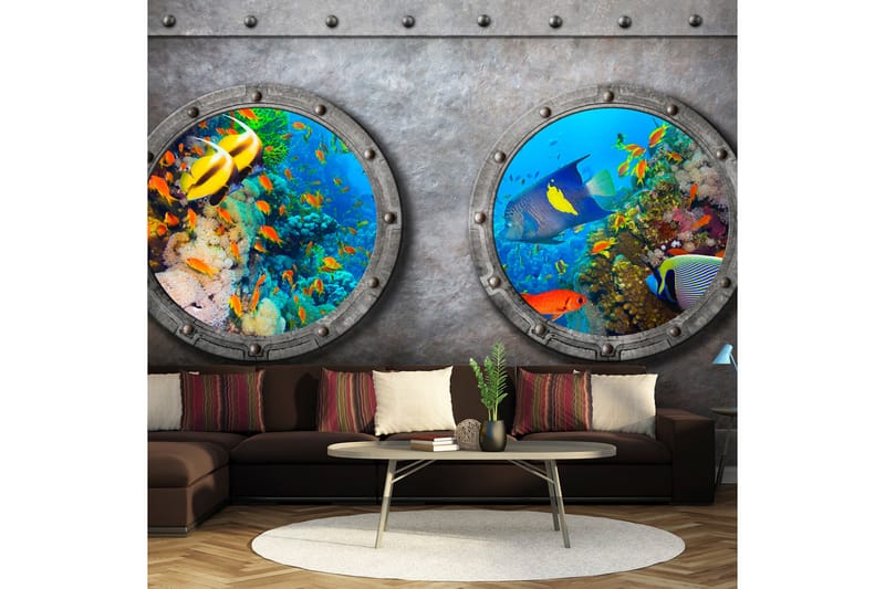 Valokuvatapetti Window To The Underwater World 150x105 - Artgeist sp. z o. o. - Sisustustuotteet - Seinäkoristeet - Tapetit - Valokuvatapetit