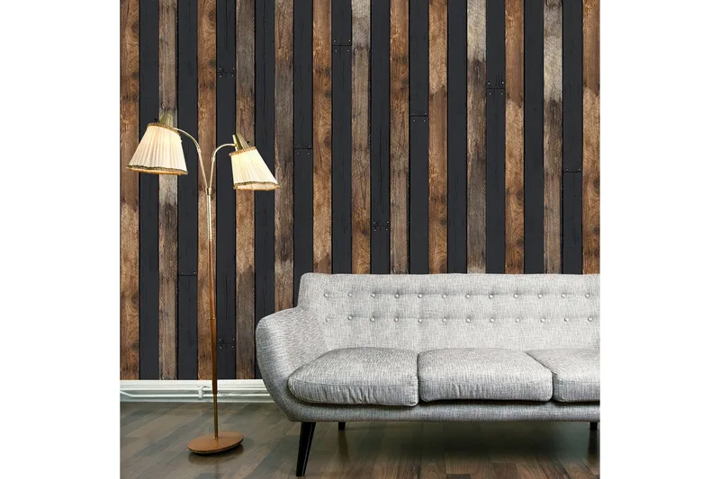 Valokuvatapetti Wooden Duo 50x1000, Artgeist sp. z o. o.