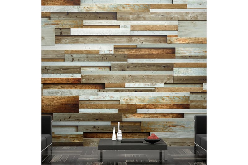 Valokuvatapetti Wooden Order 100x70 - Artgeist sp. z o. o. - Sisustustuotteet - Seinäkoristeet - Tapetit - Valokuvatapetit