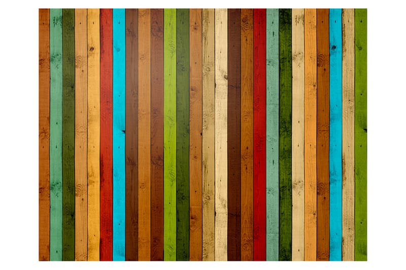 Valokuvatapetti Wooden Rainbow 400x309, Artgeist sp. z o. o.