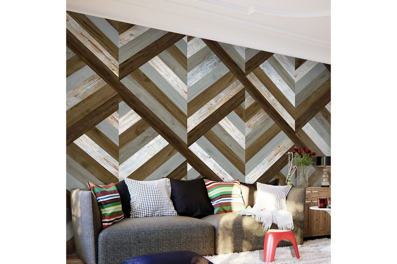 Valokuvatapetti Wooden Trap 50x1000, Artgeist sp. z o. o.