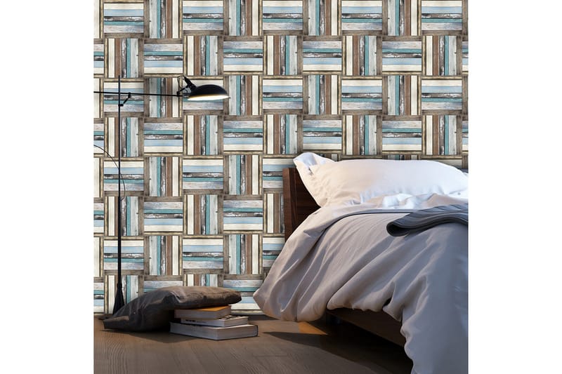 Valokuvatapetti Wooden Weave Of Colors 50x1000, Artgeist sp. z o. o.