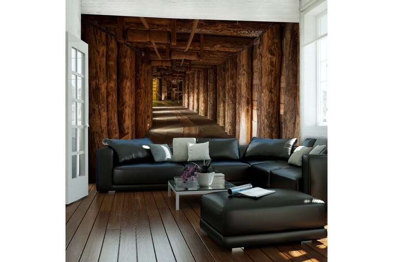 Valokuvatapetti Wooden Passage 300x231 - Artgeist sp. z o. o. - Sisustustuotteet - Seinäkoristeet - Tapetit - Valokuvatapetit