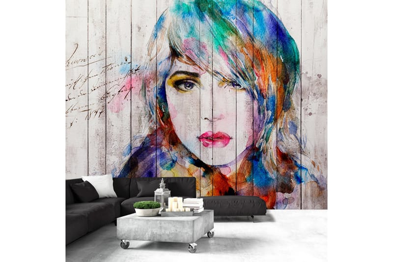 Valokuvatapetti Wooden Portrait 400x280, Artgeist sp. z o. o.