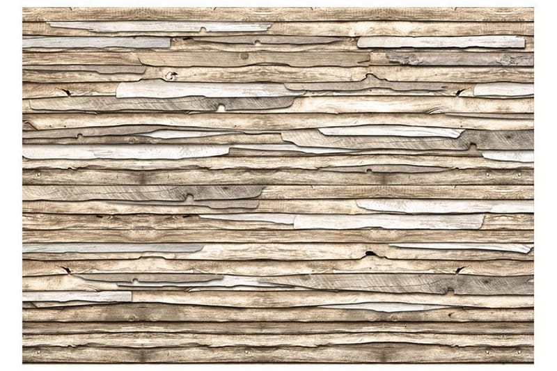 Valokuvatapetti Wooden Puzzle 150x105 - Artgeist sp. z o. o. - Sisustustuotteet - Seinäkoristeet - Tapetit - Valokuvatapetit