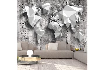 Valokuvatapetti World Map Origami 200x140 - Artgeist sp. z o. o. - Sisustustuotteet - Seinäkoristeet - Tapetit - Valokuvatapetit