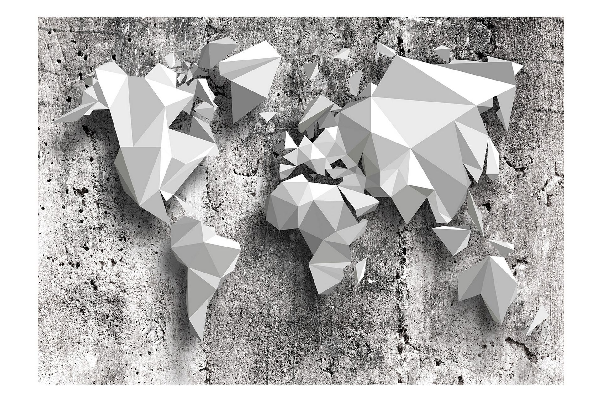 Valokuvatapetti World Map Origami 200x140 - Artgeist sp. z o. o. - Sisustustuotteet - Seinäkoristeet - Tapetit - Valokuvatapetit