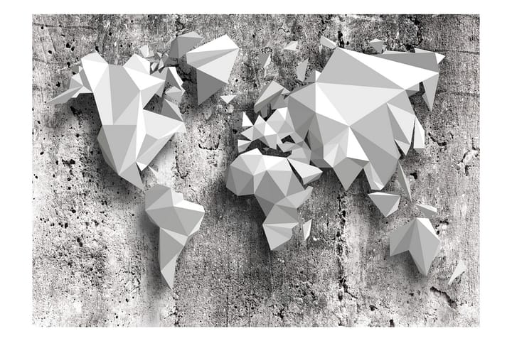 Valokuvatapetti World Map Origami 200x140 - Artgeist sp. z o. o. - Valokuvatapetit