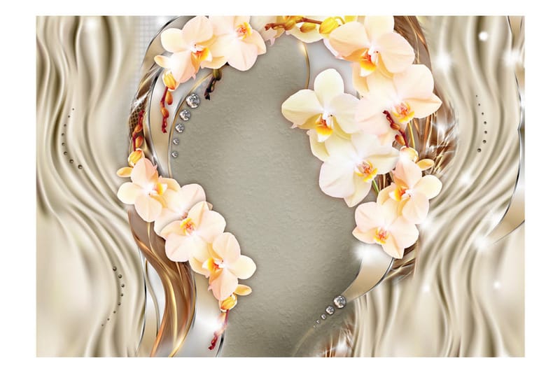 Valokuvatapetti Wreath Of Orchids 200x140 - Artgeist sp. z o. o. - Sisustustuotteet - Seinäkoristeet - Tapetit - Valokuvatapetit