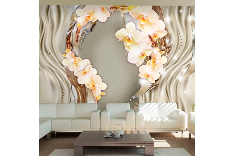 Valokuvatapetti Wreath Of Orchids 350x245 - Artgeist sp. z o. o. - Sisustustuotteet - Seinäkoristeet - Tapetit - Valokuvatapetit